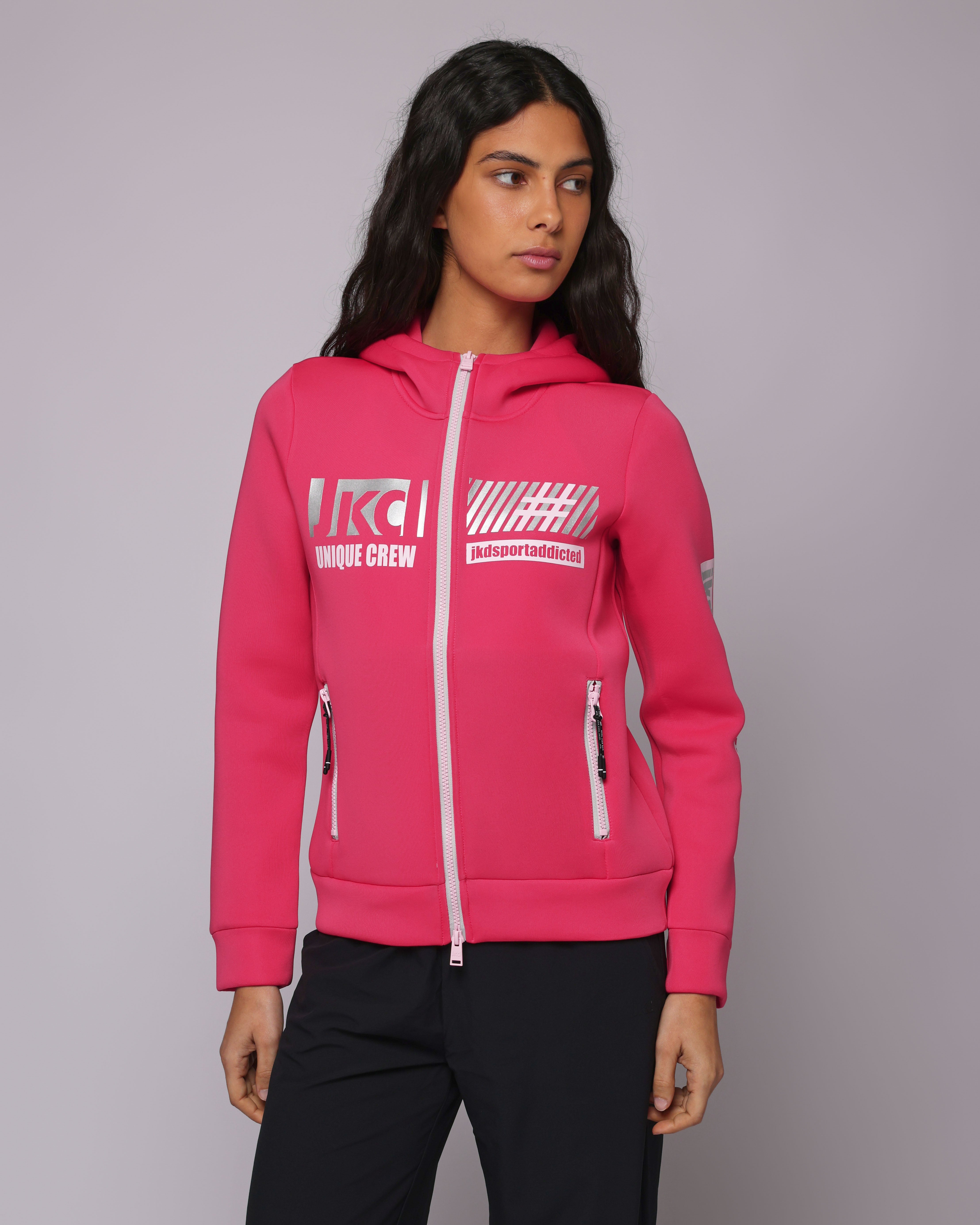 FELPA FULL ZIP CAPPUCCIO SIDERALIS PLUME