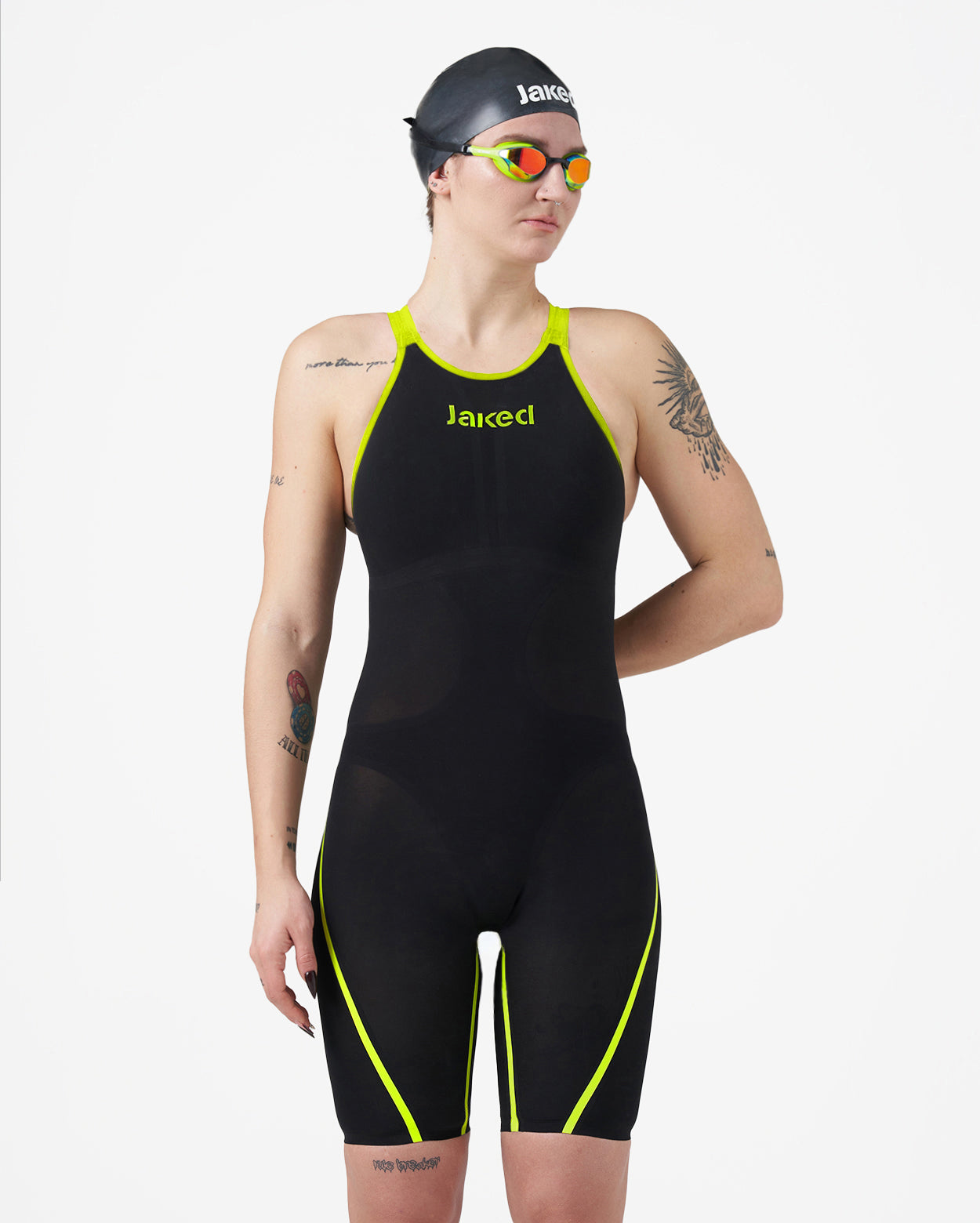 Costume da gara J-EKOFWS NERO/VERDE 18